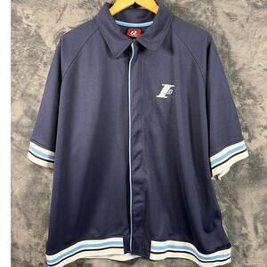 Reebok Limited Edition Allen Iverson I3 Button Warmup Jacket Black Men’s XL Navy